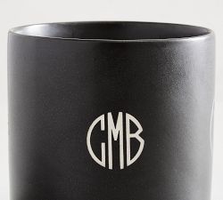 Mason Ceramic Scented Candle - Black Amber