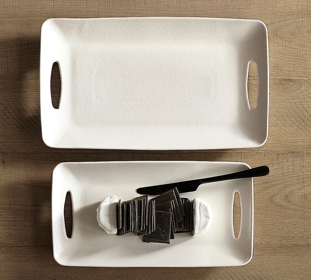 Mason Stoneware Rectangular Serving Trays by Pottery Barn