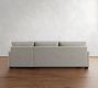 PB Comfort Modern Square Arm Chaise Sleeper Sectional (108")