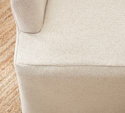 PB Comfort Square Slipcovered Dining Armchair