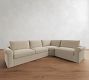 Westwood Roll Arm Slipcovered 3-Piece Wedge Sleeper Sectional (130")