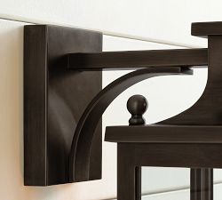 Belvedere Metal Outdoor Lantern Sconce (16")