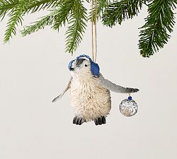 Open Box: Bottlebrush Penguin With Earmuffs Ornament