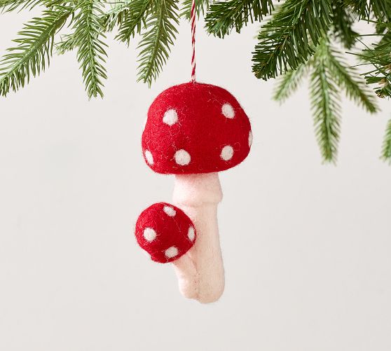 Felt Mushrooms Ornament