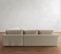 Westwood Roll Arm Slipcovered 3-Piece Wedge Sleeper Sectional (130")