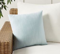 Open Box: Performance Slub Outdoor Pillow, 18" - Cloud