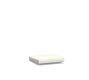 Piped Outdoor Dining Chair Cushion, High Performance Canvas; White