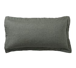 Open Box: Belgian Flax Linen Sham, King Set of 3 - Dark Foreset