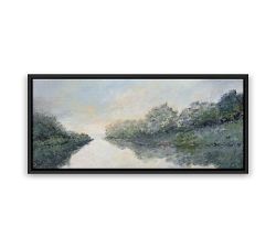 Pastel River Reflections by Aileen Fitzgerald