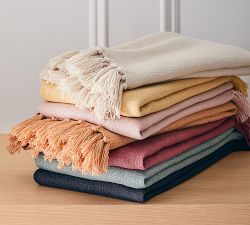 Dayton Linen Fringe Throw