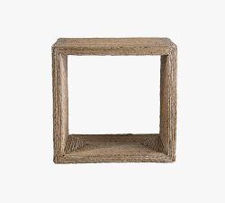 Noah Rectangular Woven Side Table (22")