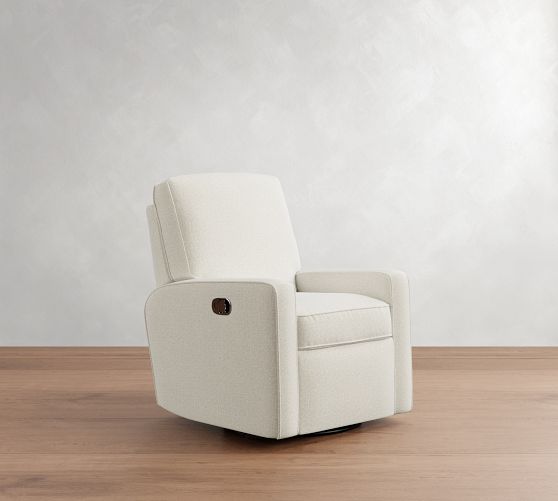 PB Comfort Square Arm Swivel Recliner by Pottery Barn