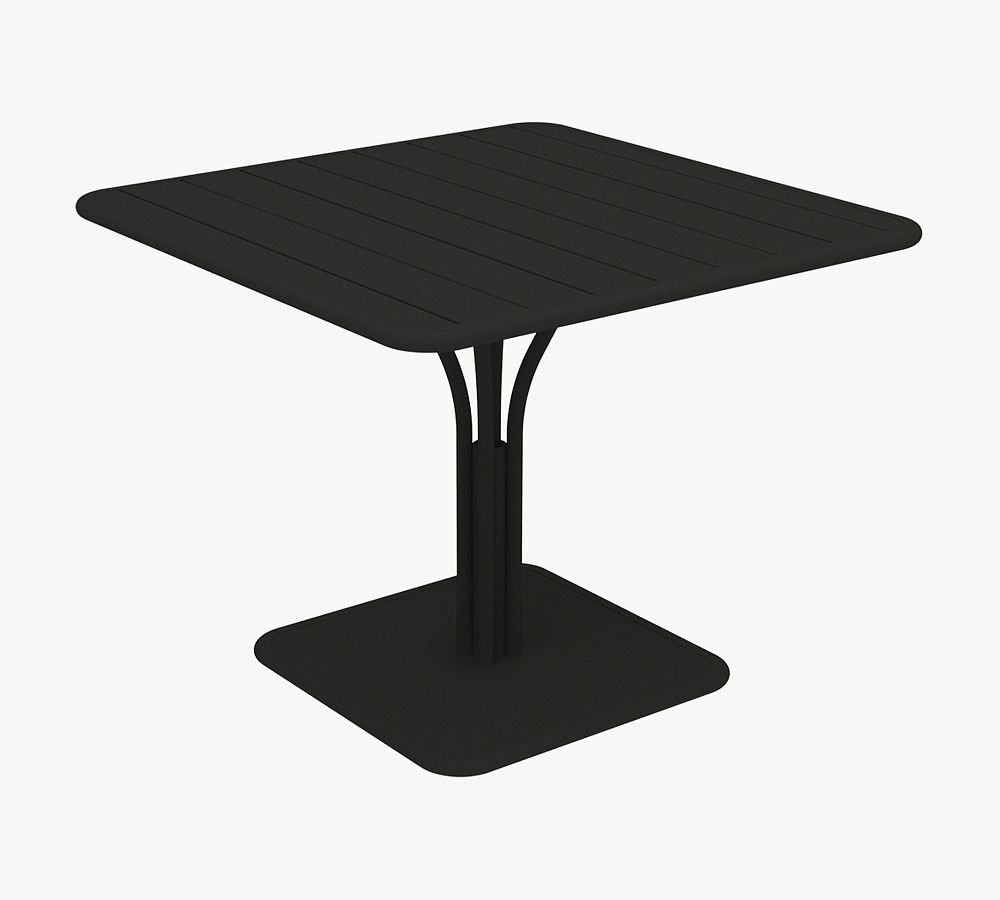 Fermob Metal Square Luxembourg Pedestal Outdoor Dining Table (36") by Pottery Barn