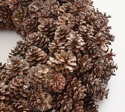Glitter Pinecone Wreath