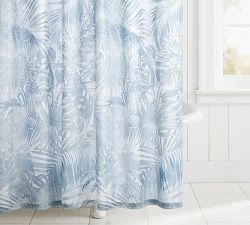 Layla Palm Organic Shower Curtain