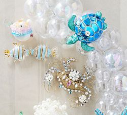 Mercury Glass Sea Turtle Ornament