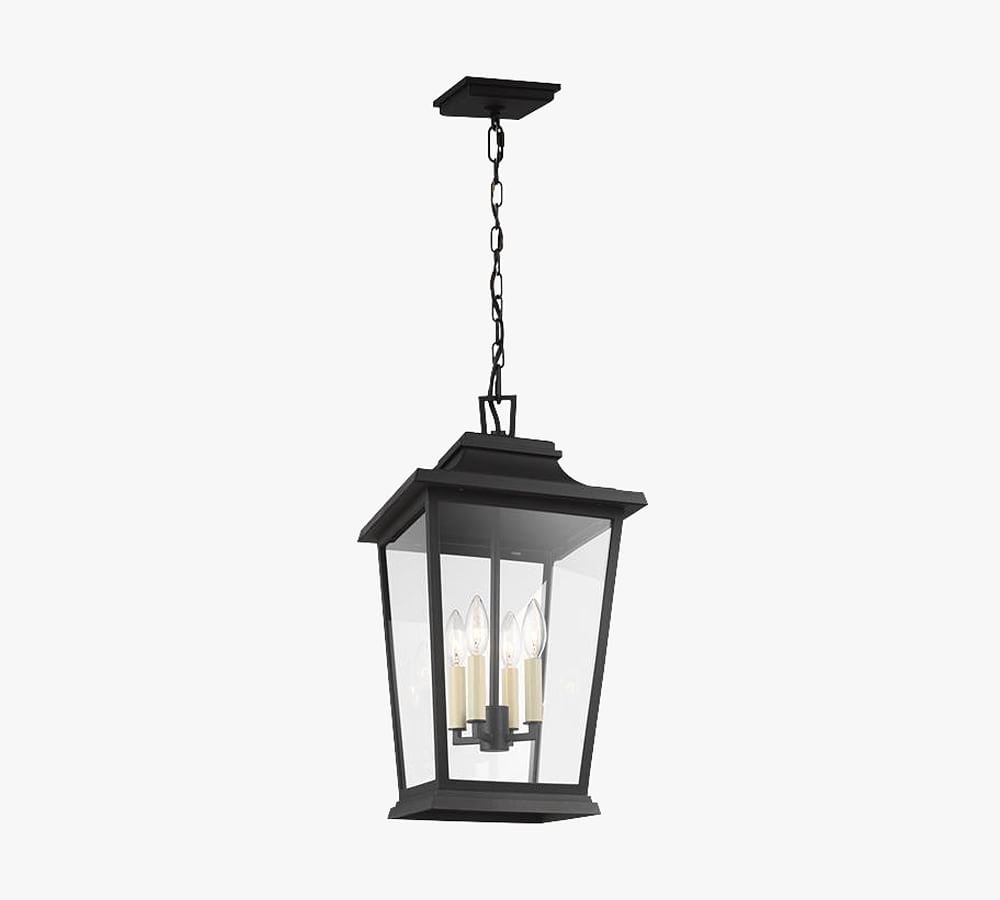 Hirsch Metal 4-Light Indoor/Outdoor Pendant (12") by Pottery Barn