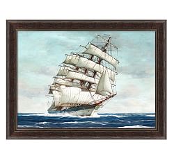 Antique Schooner Framed Print