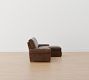 Turner Roll Arm Leather Power Reclining Chaise Sectional (105"&ndash;117")