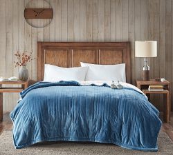 Woolrich Heated Plush To Berber Blanket