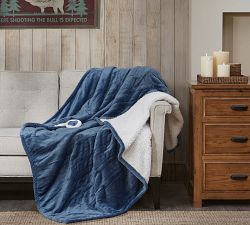 Woolrich Heated Plush To Berber Blanket