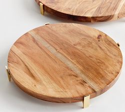 Piaf Round Serving Boards, Set of 2