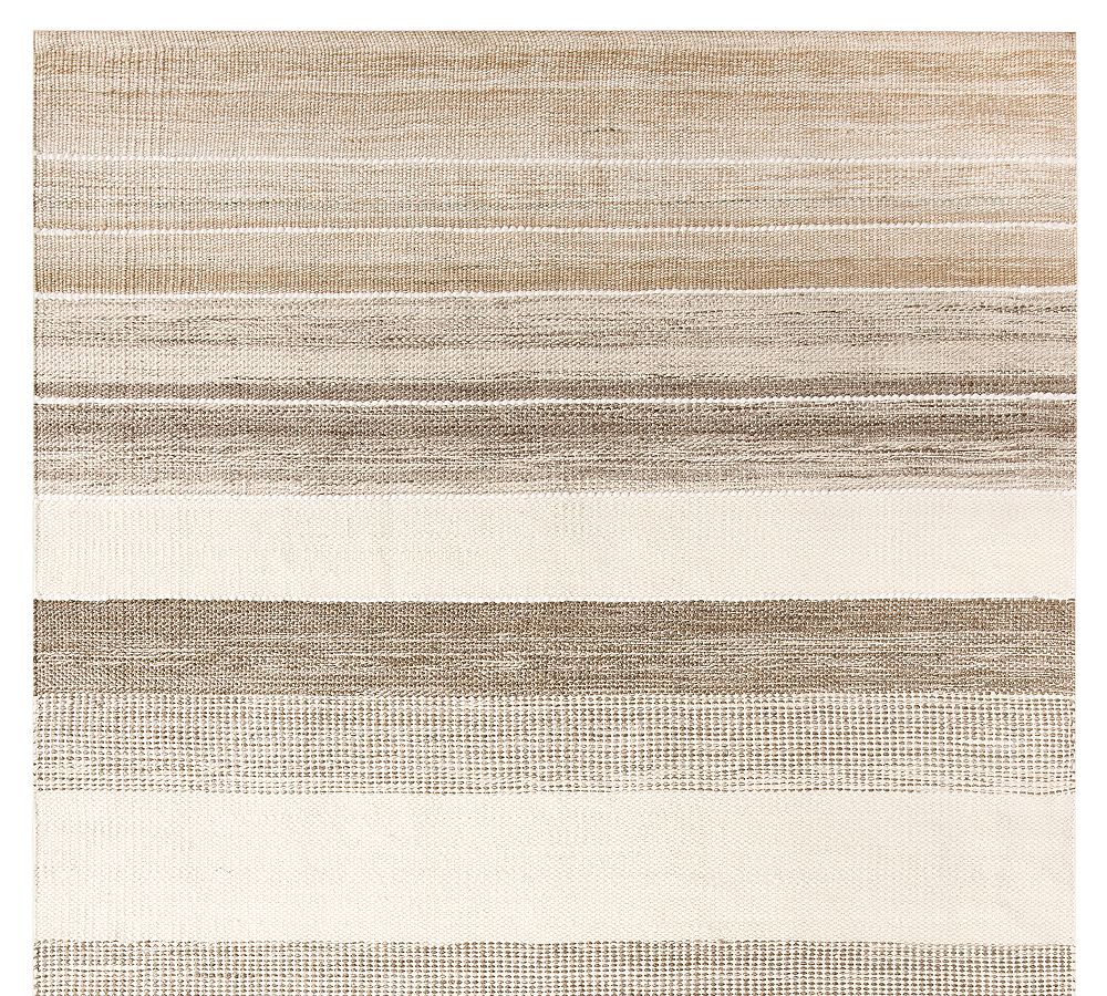 Serene Striped Outdoor Performance Rug by Pottery Barn
