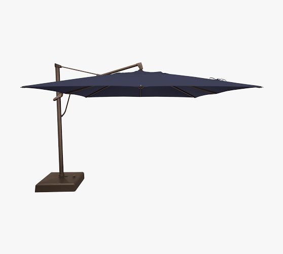 11x13 patio umbrella PHI VILLA 13ft Large Outdoor Double-Sided Umbrella, Rectangle, Beige x 10 ft MASTERCANOPY Valance Patio Umbrella for
