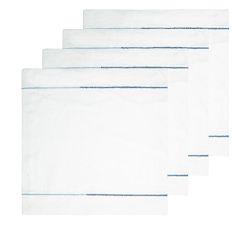 Embroidery Block Print Cotton Napkins - Set of 4