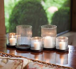 Hammered Glass Multi Candle Holder