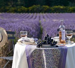Lavender Blockprint Cotton Table Runner