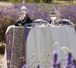 Lavender Blockprint Cotton Table Runner