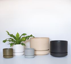 Modern Olive Ceramic Planters