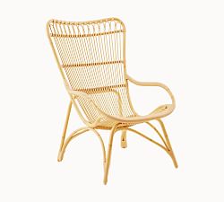 Monet Rattan Highback Outdoor Lounge Chair