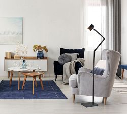 Noble Metal Task Floor Lamp (58")