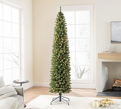 Open Box: Tree Classics by Balsam Hill Pre-Lit Empire Pencil Artificial Christmas Tree