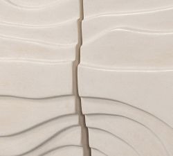 Ivory Concrete Wall Panels, Set of 3