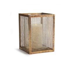 Metal Mesh Hurricane Candle Holders