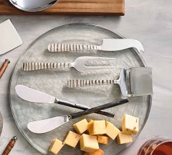 Silver Dash Handcrafted Stainless Steel Cheese Knives - Set of 3