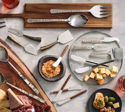 Silver Dash Handcrafted Stainless Steel Cheese Knives - Set of 3