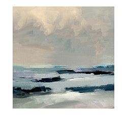 Beyond Shoreline Hand Embellished Canvas Print