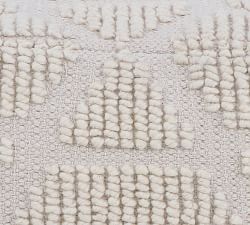 Griff Handwoven Wool Pouf