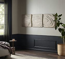 Ivory Concrete Wall Panels, Set of 3