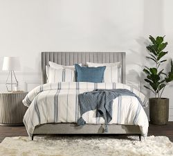 Caprina Linen Cashmere Striped Duvet Cover