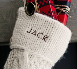 Chunky Cable Knit  Stocking