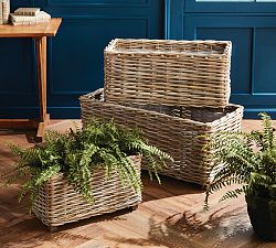 Handwoven Rattan Planters