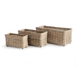 Handwoven Rattan Planters