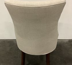 Open Box: Hayes Non-Tufted Upholstered Dining Chair - Performance Chateau Basketweave Oatmeal, Espresso Legs