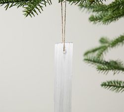 Selenite Icicle Ornament