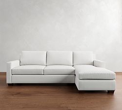 York Square Arm Chaise Sleeper Sectional (99")